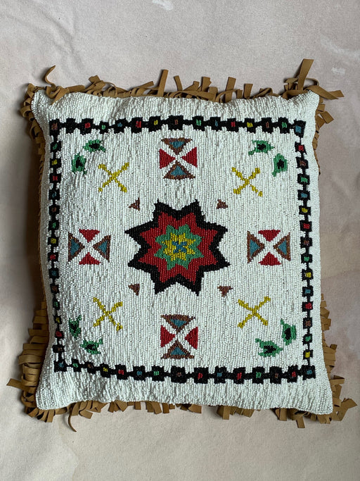 Vintage Beaded Pillow