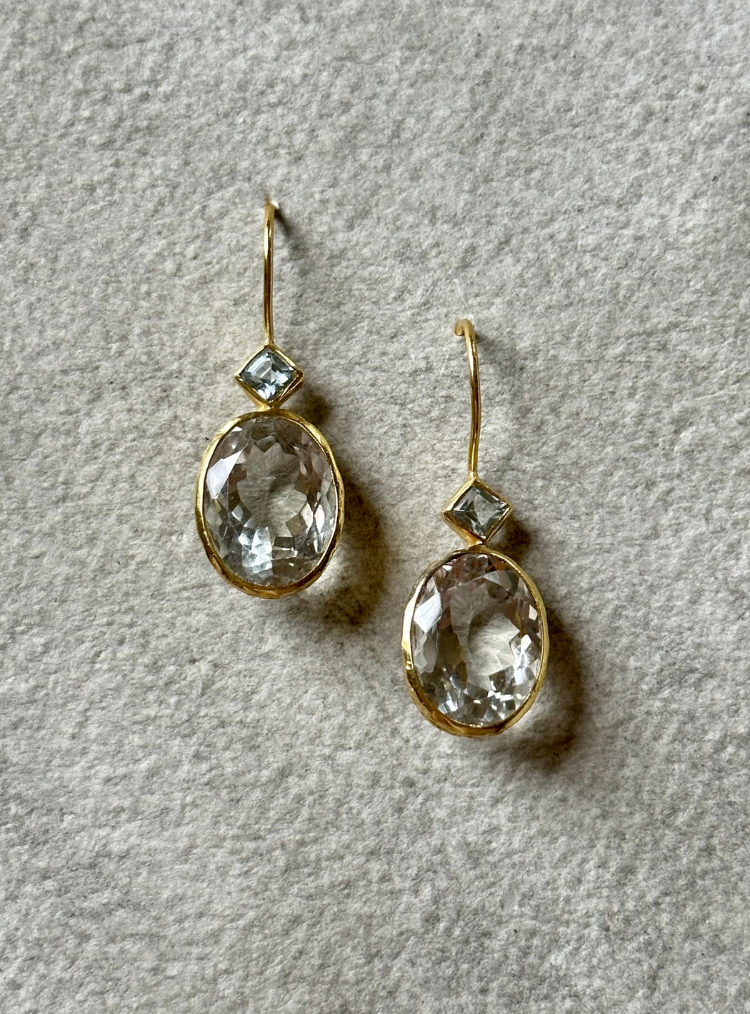 Amethyst and Topaz Earrings