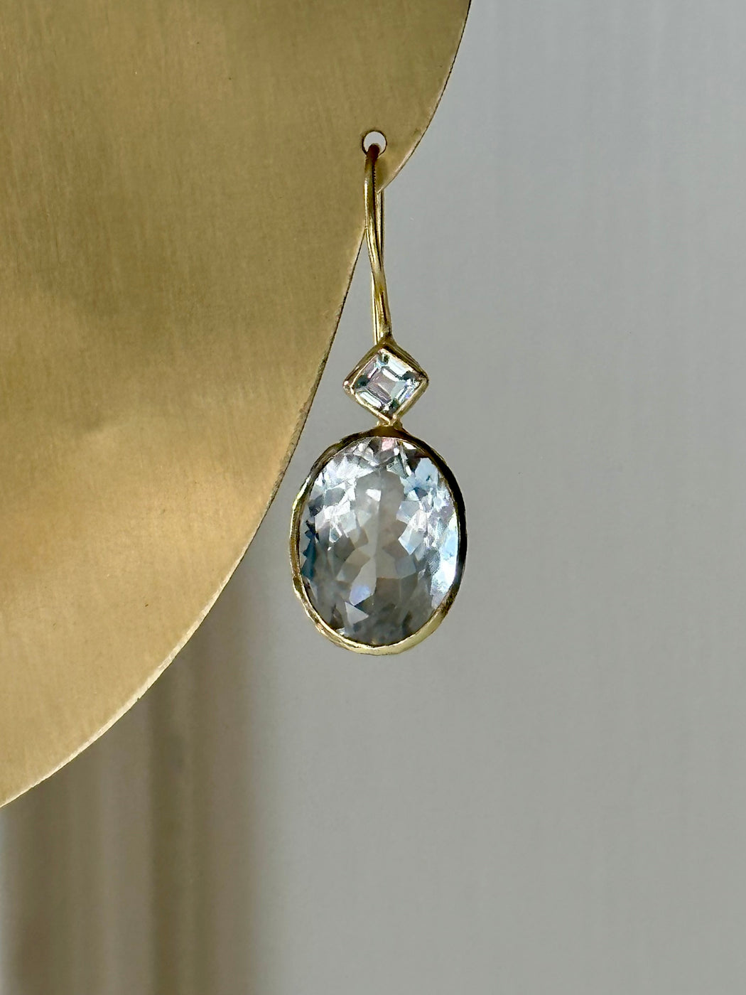 Amethyst and Topaz Earrings
