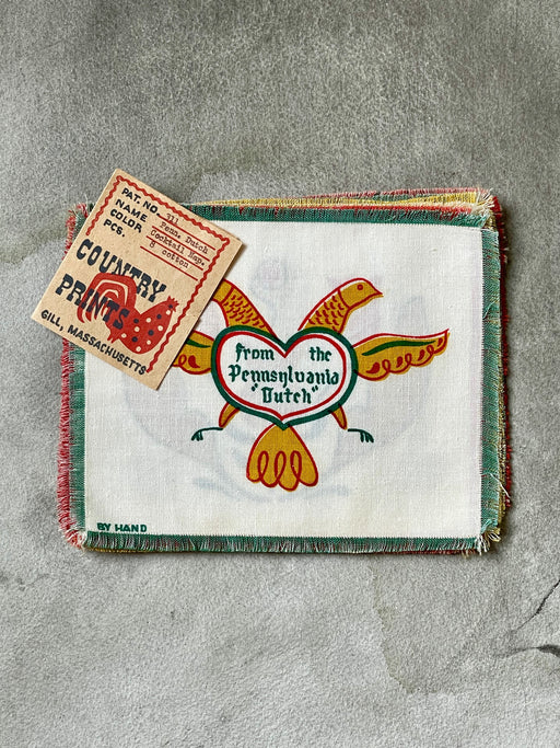 Vintage Cocktail Napkins - Pennsylvania Dutch