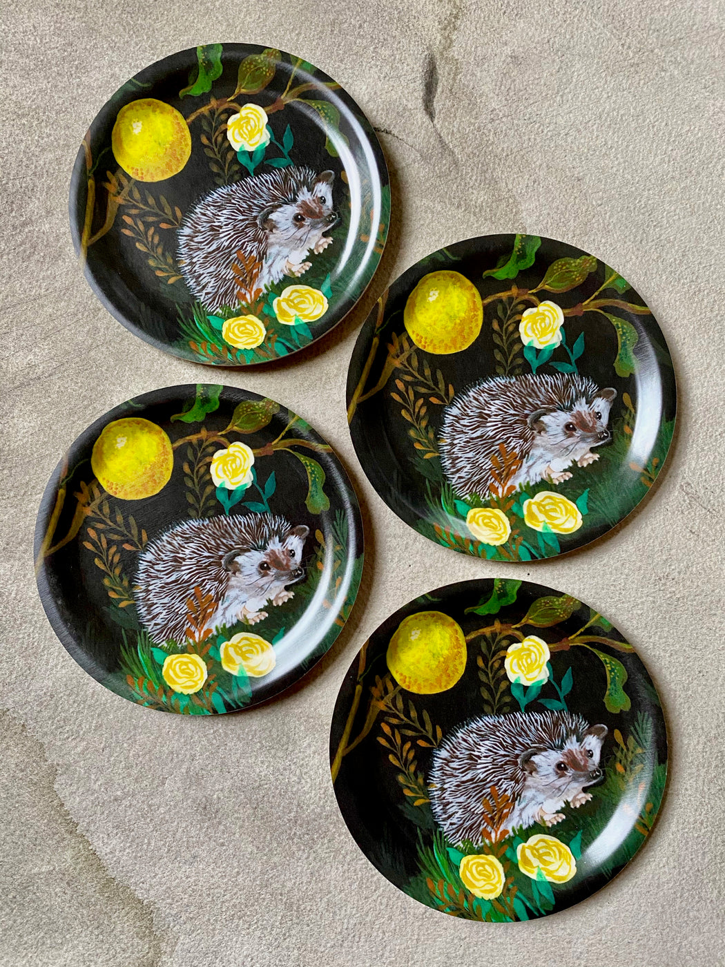 Nathalie Lete "Hedgehog" Mini Birchwood Tray