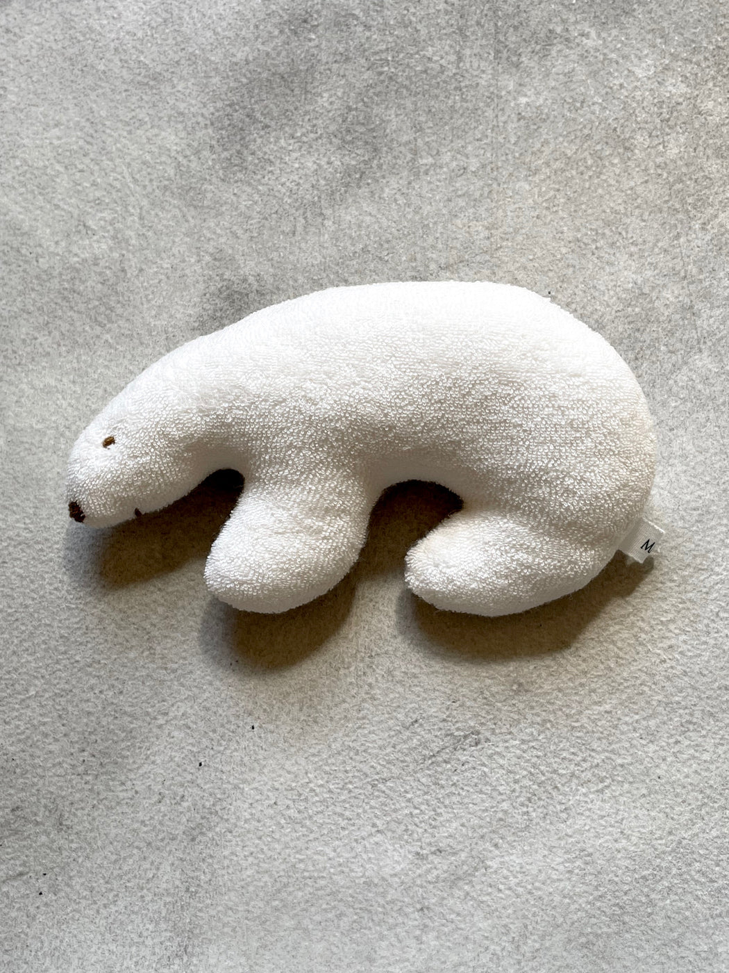 Makie Cotton Fleece Polar Bear Rattle