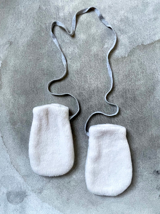 Makie Fleece Mittens - Ivory