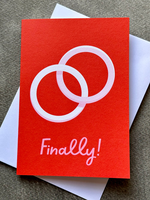 "Finally" Wedding Card