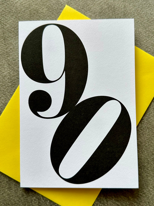 "90" Birthday Card