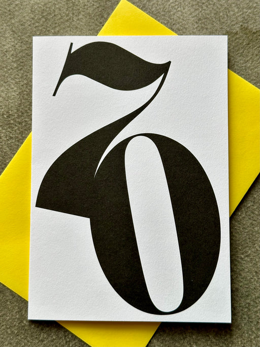 "70" Birthday Card