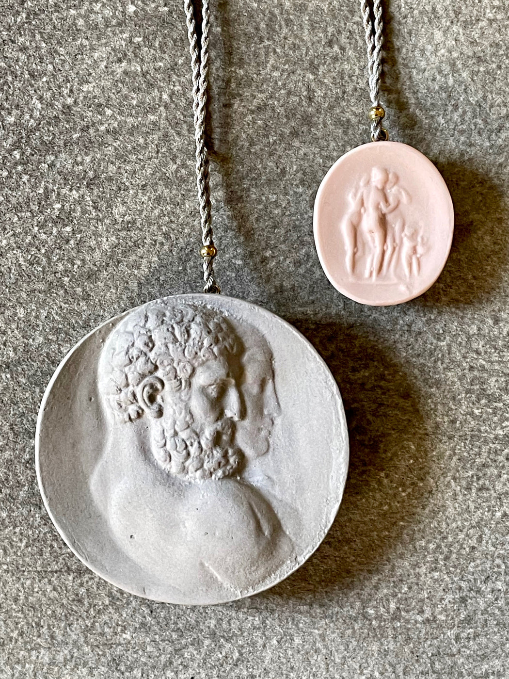 "Zeus & Hera" Cameo Pendant by Marcie McGoldrick