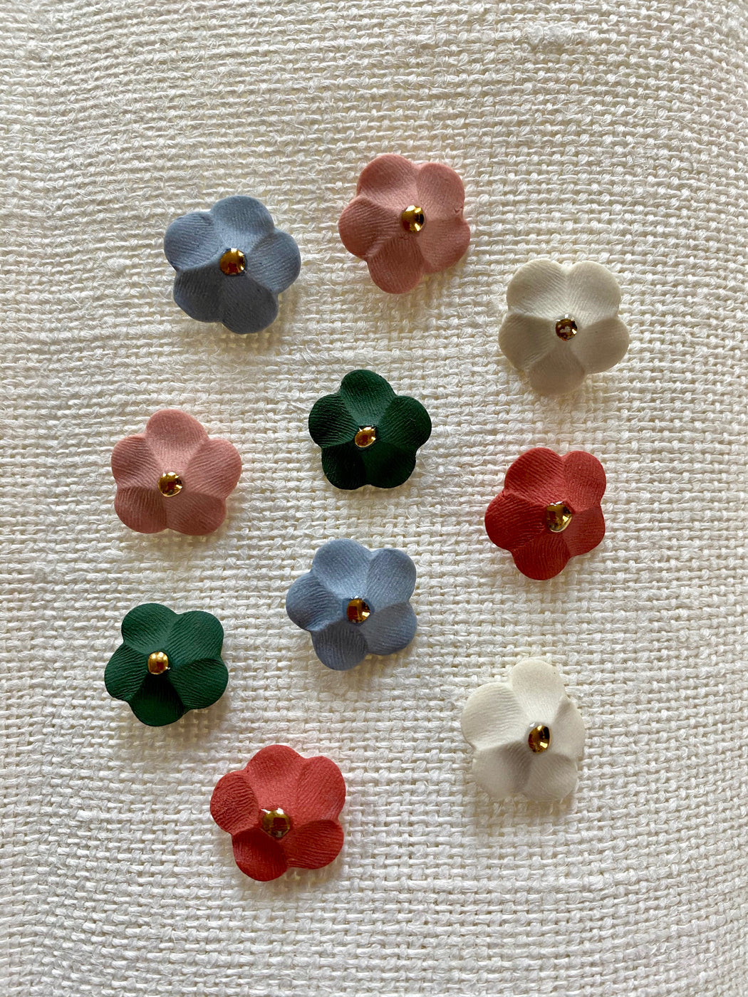 Jenna Vanden Brink Porcelain Flower Earrings - Blue