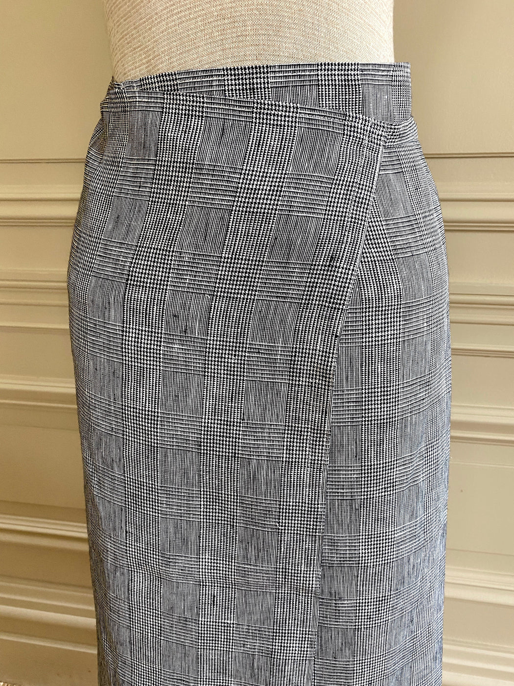 Glen Plaid Linen Apron by Fog Linen Work
