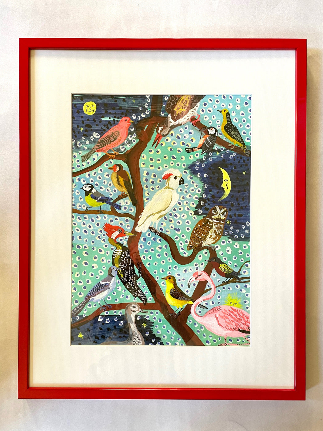 Nathalie Lete "Birds" Large Framed Art Print