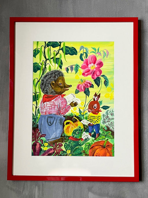Nathalie Lete "The Hour of Poetry" Large Framed Art Print