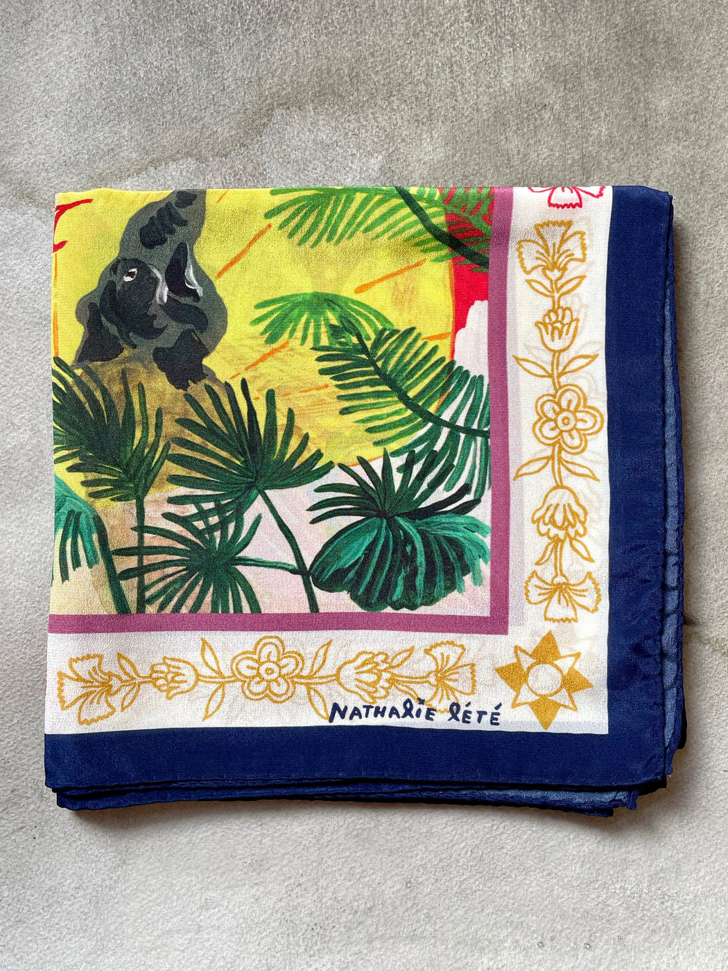 Nathalie Lete "Circus" Silk Scarf