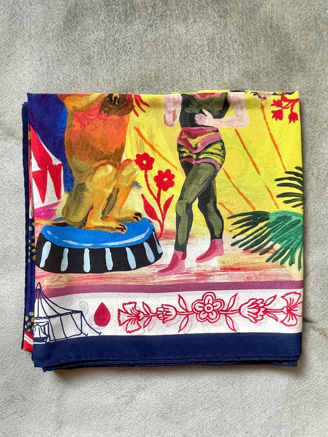 Nathalie Lete "Circus" Silk Scarf