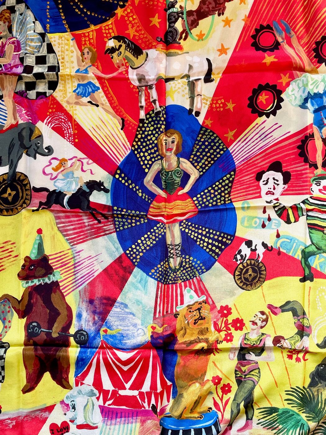 Nathalie Lete "Circus" Silk Scarf
