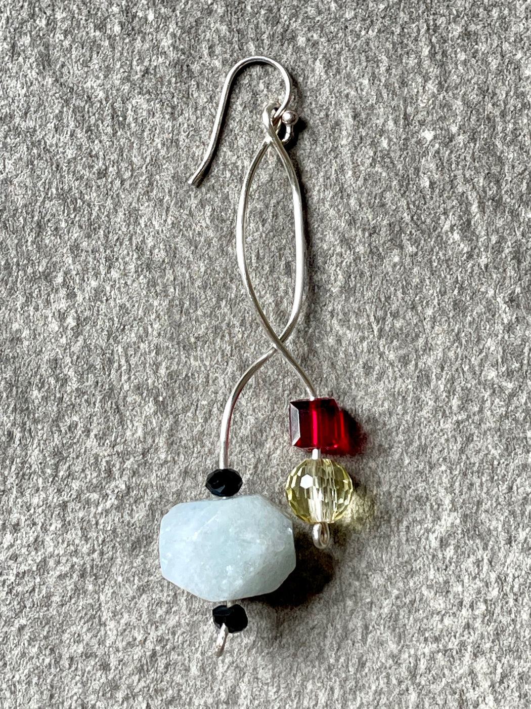 "Mondrian Dangle" Earrings by Cynthia de Bellechasse
