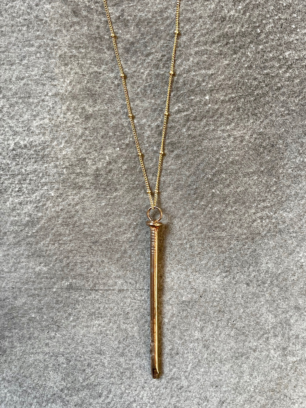 "Tough as Nails" Bronze Pendant by Collarbone