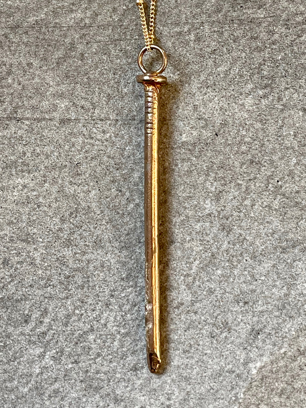 "Tough as Nails" Bronze Pendant by Collarbone