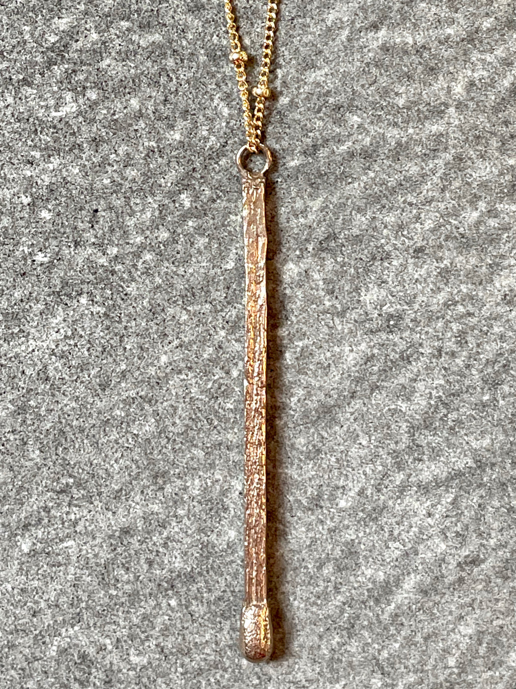 "Ignite" Bronze Pendant by Collarbone