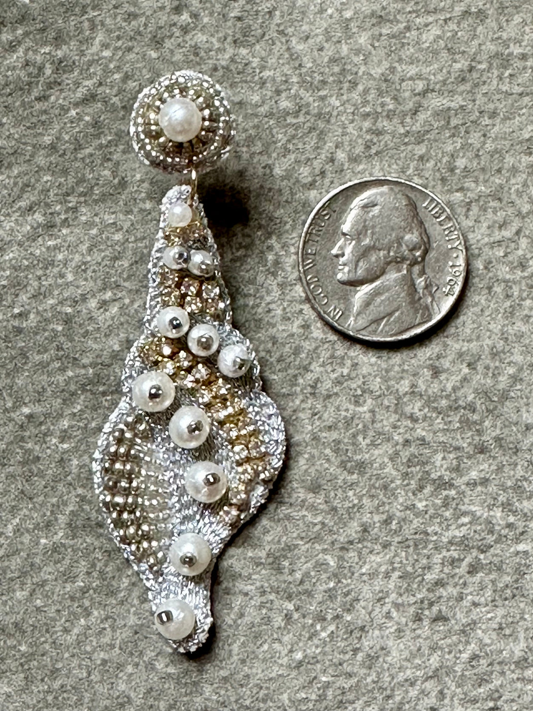 "Shell" Beaded Earrings