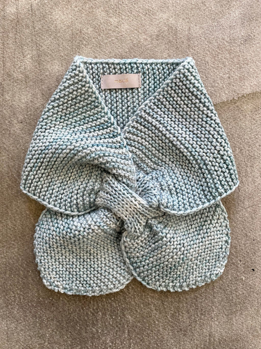 Makie Cross-Neck Alpaca Scarf - Blue