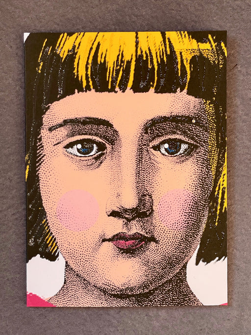 "Alice Up Close and Personal" Greeting Card