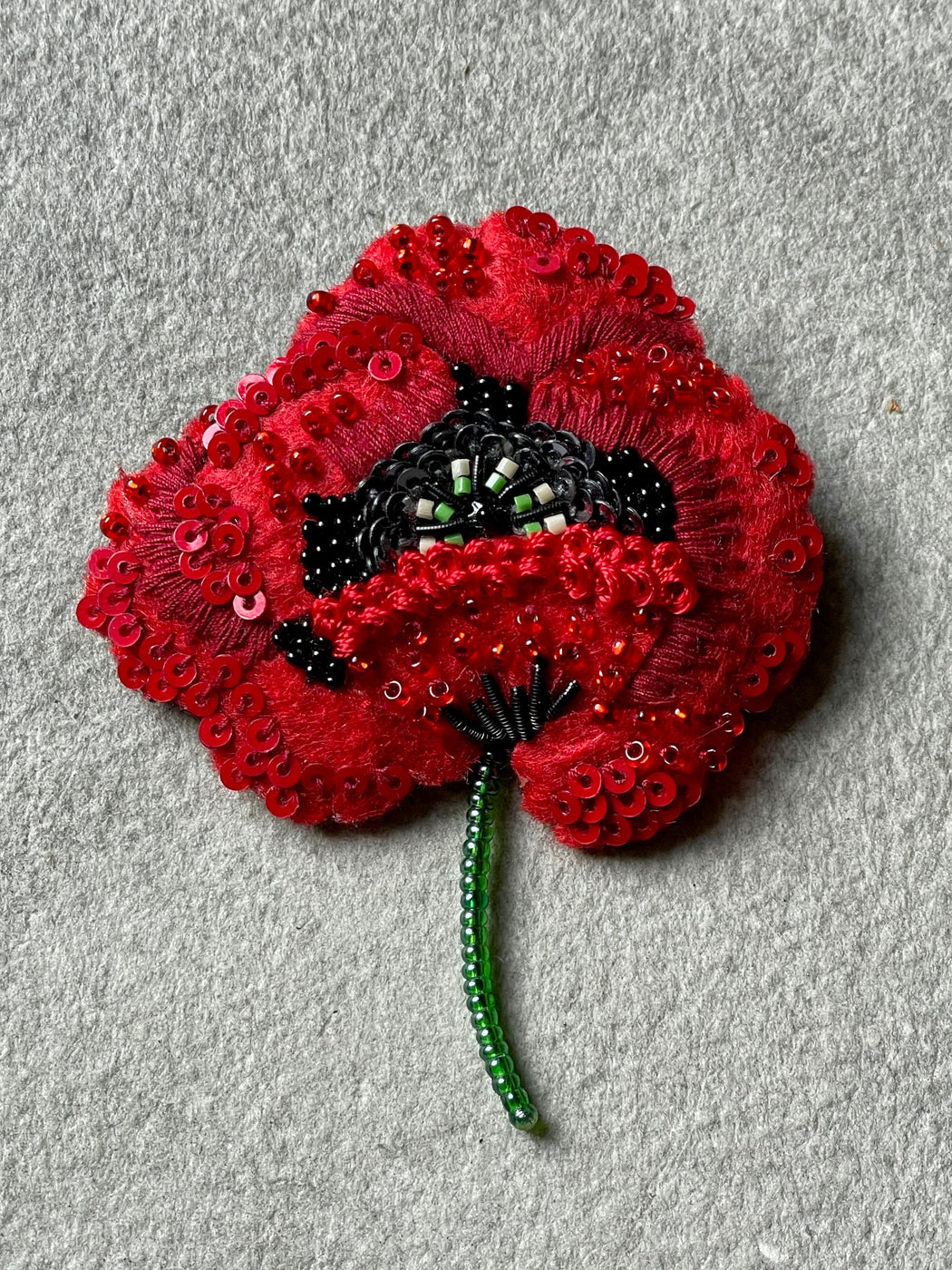"Poppy" Brooch by Trovelore