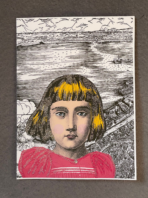 "Alice Goes Abroad" Greeting Card