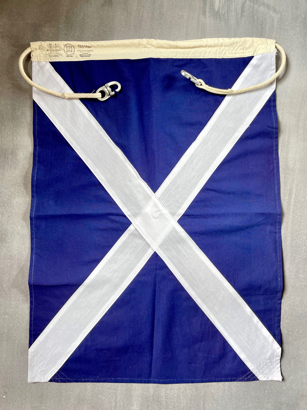 Nautical Flag Apron - White X