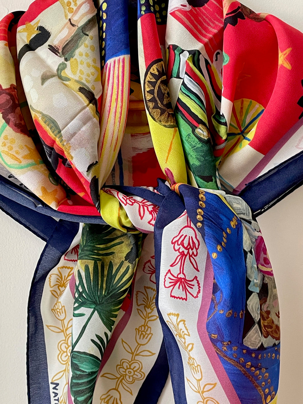 Nathalie Lete "Circus" Silk Scarf