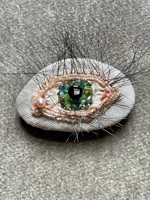 "All-Seeing Eye" Brooch by Cynthia de Bellechasse