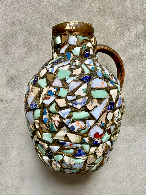 Vintage Folk Art Memory Jug