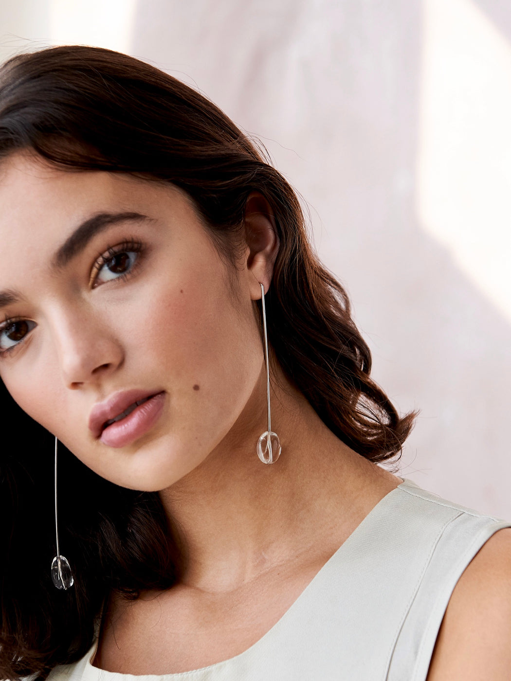 We Are Ancients Long Quartz Earrings