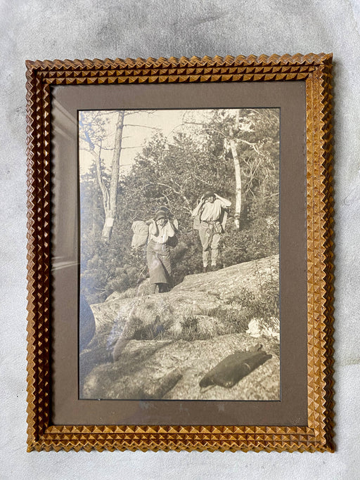 Vintage Tramp Art Picture Frame