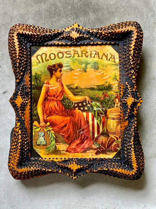 Vintage Hermitage des Artistes Tramp Art Picture Frame