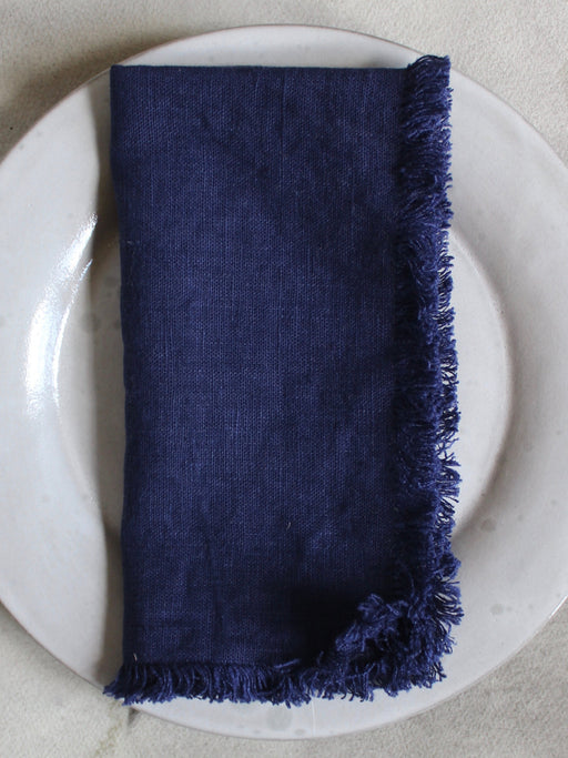 Axlings Swedish Linen Napkins - Indigo