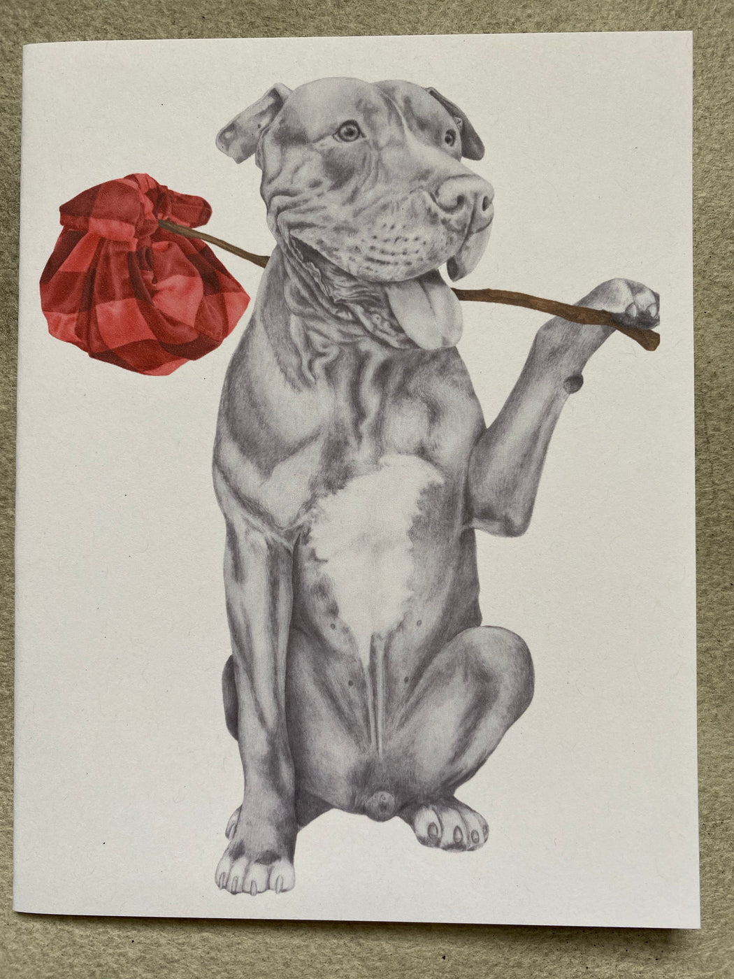 "Mac Ar Aghaidh Linn Pit Bull" Card